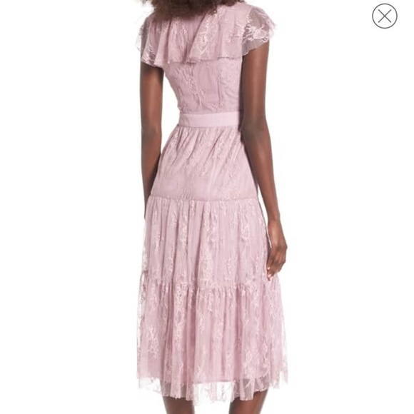 Beautiful purple midi lace WAYF dress💜 - Picture 2 of 7